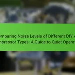 Comparing Noise Levels of Different DIY Air Compressor Types: A Guide to Quiet Operation