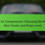 DIY Air Compressors: Choosing the Right Size, Power, and Noise Level