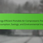 Energy-Efficient Portable Air Compressors: Power Consumption, Savings, and Environmental Impact