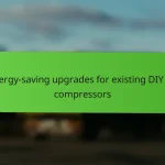 Energy-saving upgrades for existing DIY air compressors