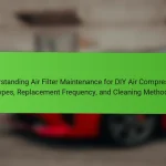 Understanding Air Filter Maintenance for DIY Air Compressors: Types, Replacement Frequency, and Cleaning Methods